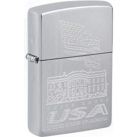 ZIPPO USA EAGLE - HIGH POLISH CHROME