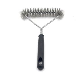 Grill Cleaning Brush; Long-handled Y-shaped Curling Brush; Suitable For Outdoor BBQ