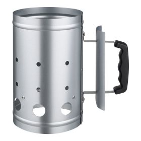 Charcoal Chimney Starter, 4 lbs Large Capacity Coal Fireplace, Heavy Duty BBQ Steel Chimney Starter for Charcoal Grill and Barbecues