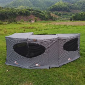 Freestanding Retractable Folding Outdoor Camping 270 Degree Awning plus passenger side room (Not include awning)