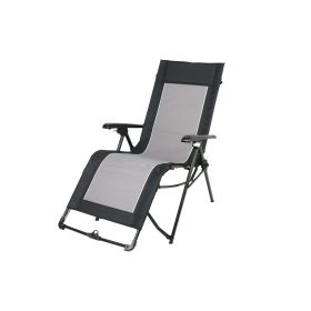 Four-Position Zero Gravity Recliner Camping Chair, Black
