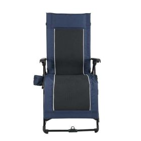 Quad Zero Gravity Lounger Camping Chair, Blue, Adult
