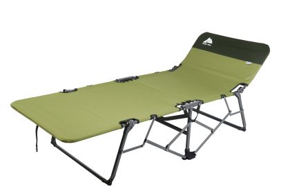 Adult Quick Fold Speedy Camp Cot, Green, 79"x 33" x 16"