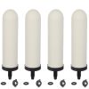 HUINING 4PCS 7inch Replacement Ceramic Filter Candle with Activated Carbon for Countertop Gravity Water Filter System,Household Water Bucket