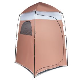150*150*205cm Single Quick Open Changing Tent Shower Tent Brown