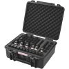 VEVOR Hard Pistol Cases with Pre-cut Lining, Waterproof & Dustproof Hard Gun Case for 6 Pistol, 19.3Ã—17.1Ã—8.3 in Lockable Pistol Case, Black