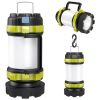 2Pcs Camping Lantern Rechargeable Flashlight Torch Power Bank Portable Tent Light Lamp USB Rechargeable for Hiking Fishing Emergency Outdoor