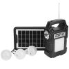 **PRICE REDUCED** Portable Solar Power Station, Rechargeable Backup Power Bank w/Lamp, Flashlight, 3 LED Bulbs for Camping, Power Outage