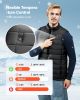 Heated Vest, Men Electric Heating Vest with 16000 mAh Battery Pack, 8 Heating Zones Lightweight Rechargeable Winter-Vest with 3 Levels