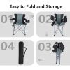 Portable Lumbar Back Camping Chairs for Outdoors
