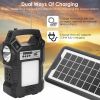 **PRICE REDUCED** Portable Solar Power Station, Rechargeable Backup Power Bank w/Lamp, Flashlight, 3 LED Bulbs for Camping, Power Outage