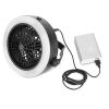 Portable Camping LED Fan 2 in 1 Outdoor Battery/USB Operated Hanging Hook Camping Hiking Travel Lantern Cooling Fan