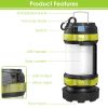 2Pcs Camping Lantern Rechargeable Flashlight Torch Power Bank Portable Tent Light Lamp USB Rechargeable for Hiking Fishing Emergency Outdoor
