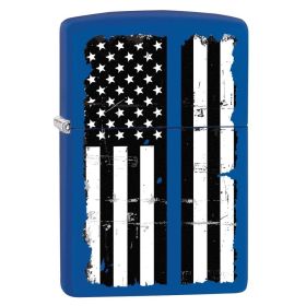 ZIPPO POLICE/THIN BLUE LINE - ROYAL BLUE MATTE