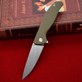 Outdoor Folding Knife For Camping And Hunting (Color: Desert color)