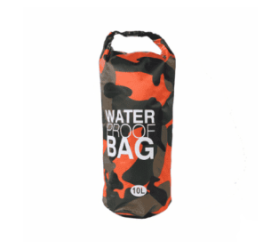 Camouflage waterproof bucket bag beach bag waterproof bucket bag outdoor drifting waterproof bag waterproof bag (Option: Orange-20L)