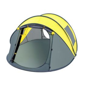 Outdoor Supplies 2-3 People Single-layer Rain Proof Fast Open Tent Camping (Option: Single goose yellow)