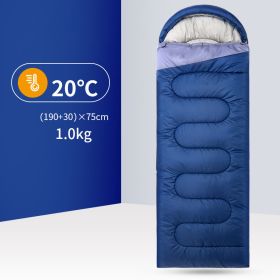 Outdoor Camping Portable Warm Trip Sleeping Bag (Option: Cyan-1kg)