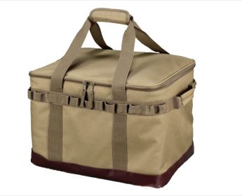 Foldable Camping Multifunctional Waterproof Miscellaneous Storage Bag (Color: Khaki)