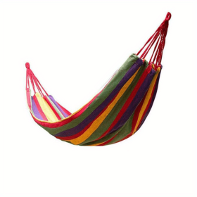 1pc Outdoor Swing; Sleeping; Double Indoor Rocking Bed; Household Adult Sling; Hanging Tree Net Bed; Hanging Chair; Sleeping Net Hammock (Color: Red)
