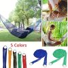 1pc Garden Nylon Hammock Hanging Swing Mesh Net Sleeping Bed For Outdoor Travel Camping; Various Color Option; Hammocks; Stands & Accessories