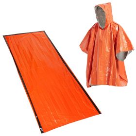 Outdoor Life Bivy Emergency Sleeping Bag Thermal Keep Warm Waterproof Mylar First Aid Emergency Blanke Camping Survival Gear (Color: A)
