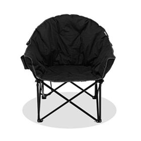 Multiple Applicable Places Portable Outdoor Camping Chair (Color: Black)
