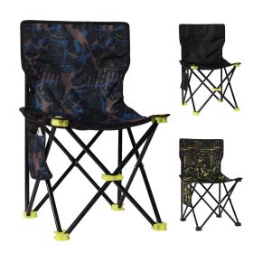 Camping Chair Heavy Duty 600D Portable Folding Chair Outdoor Fishing Hiking US (Color: Camo)