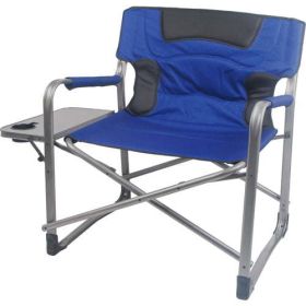 Camp Director Chair XXL, Blue and Green, Adult (Color: Blue)