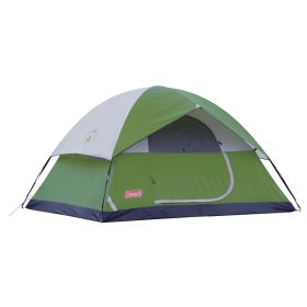 4-Person Dome Camping Tent, 1 Room, Green (Color: 4 Person)