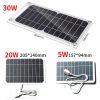 30W Solar Panel USB Waterproof Outdoor Hike Camping Portable Cells Battery Solar Charger Plate for Mobile Phone Power Bank