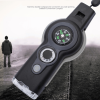 7 In 1 Military Survival Whistle; Multi-function Emergency Life Saving Tool; Outdoor Camping Fishing Hiking Hunting Accessories; Flashlight Compass